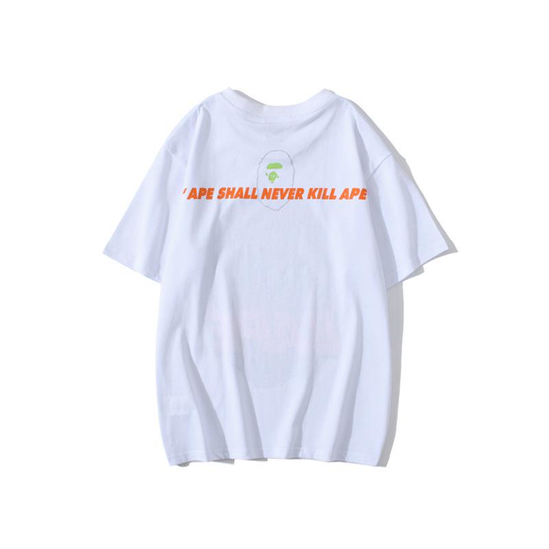 Bathing Ape T-Shirt Summer Camouflage Letters Short Sleeve T-shirt