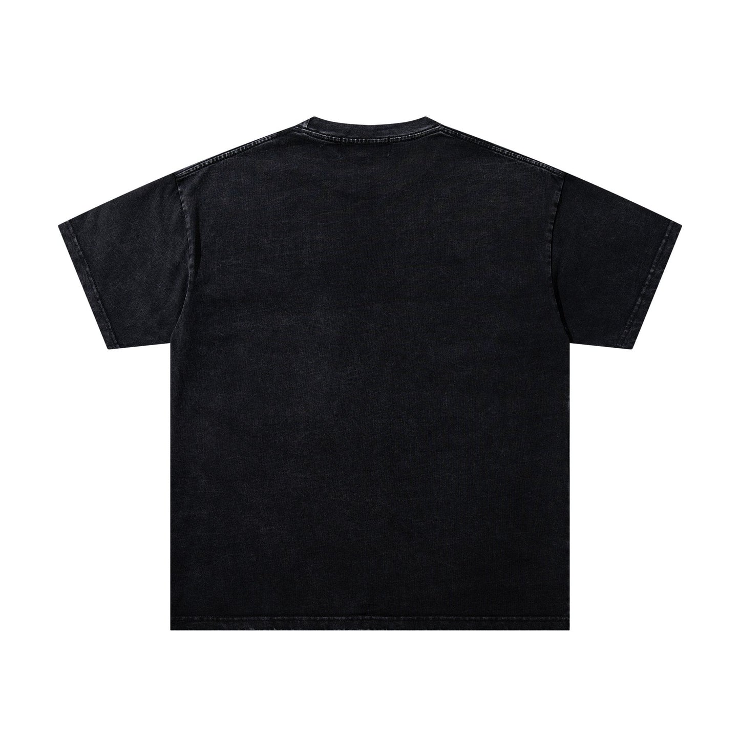 MAJESTIK Washed Black Concert-Collage Graphic T-Shirt ¡ª back