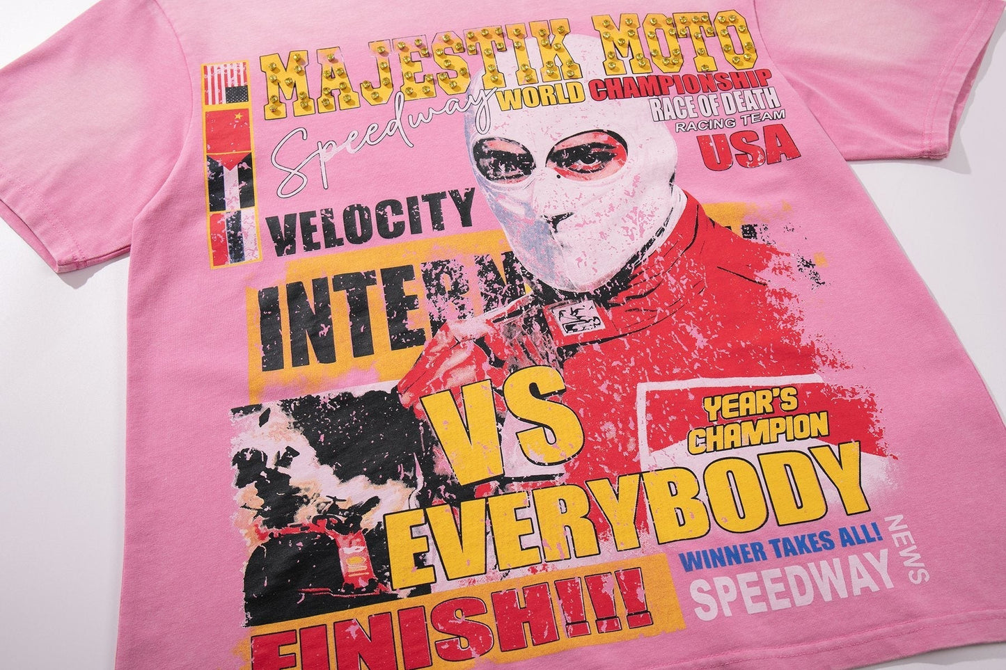 MAJESTIK Racing Moto Graphic T-Shirt ¡ª detail